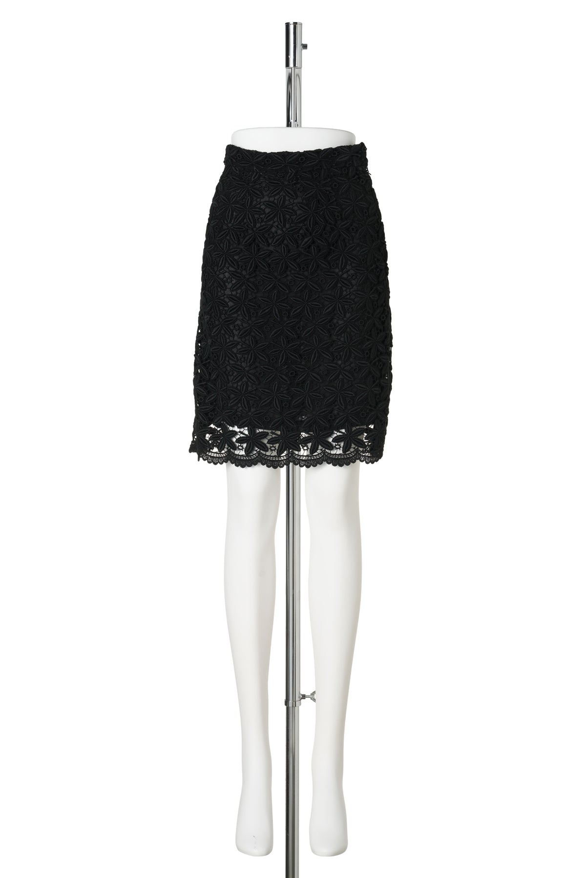 EMBROIDERY SKIRT / BLACK