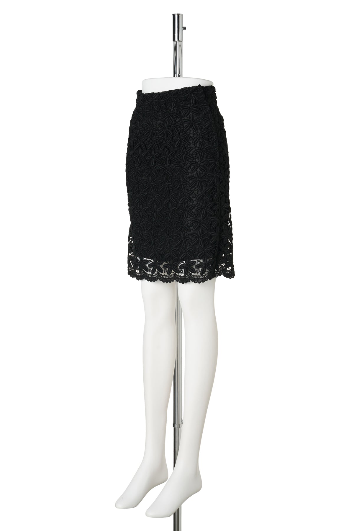 EMBROIDERY SKIRT / BLACK