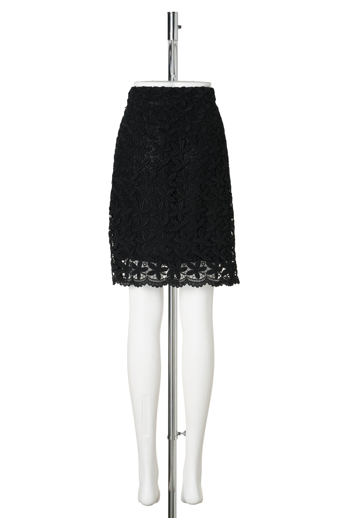 EMBROIDERY SKIRT / BLACK