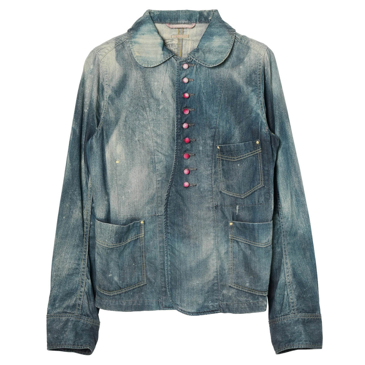 MULTI BUTTON DENIM JACKET / INDIGO