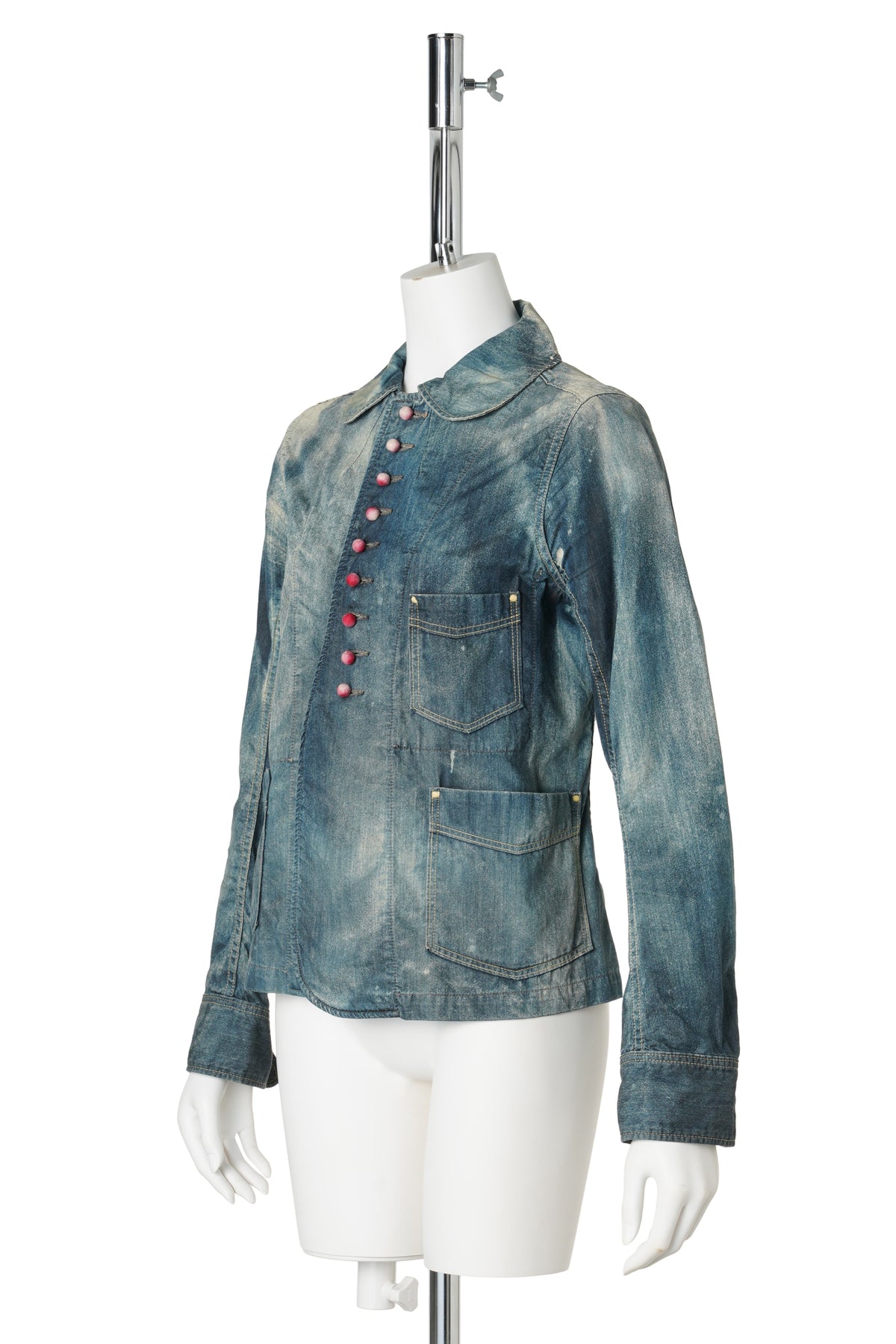 MULTI BUTTON DENIM JACKET / INDIGO