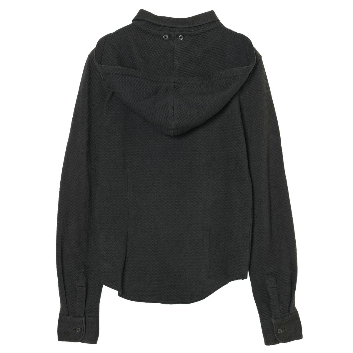 DETACHABLE HOODED SHIRT / BLACK