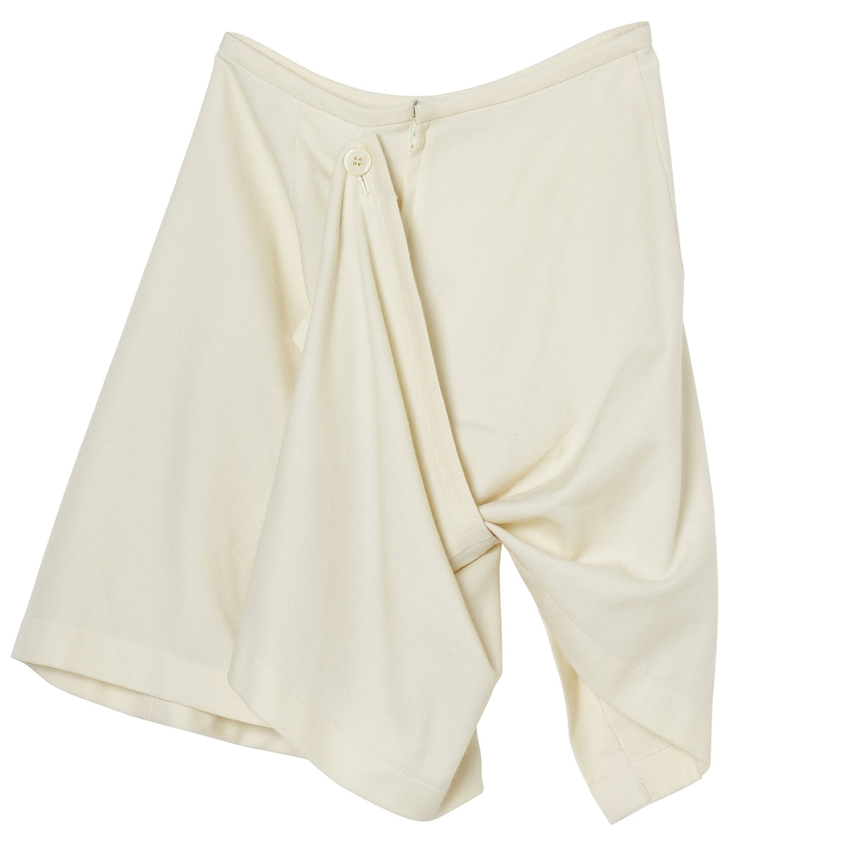 ASYMMETRY CARGO SHORTS / CREAM