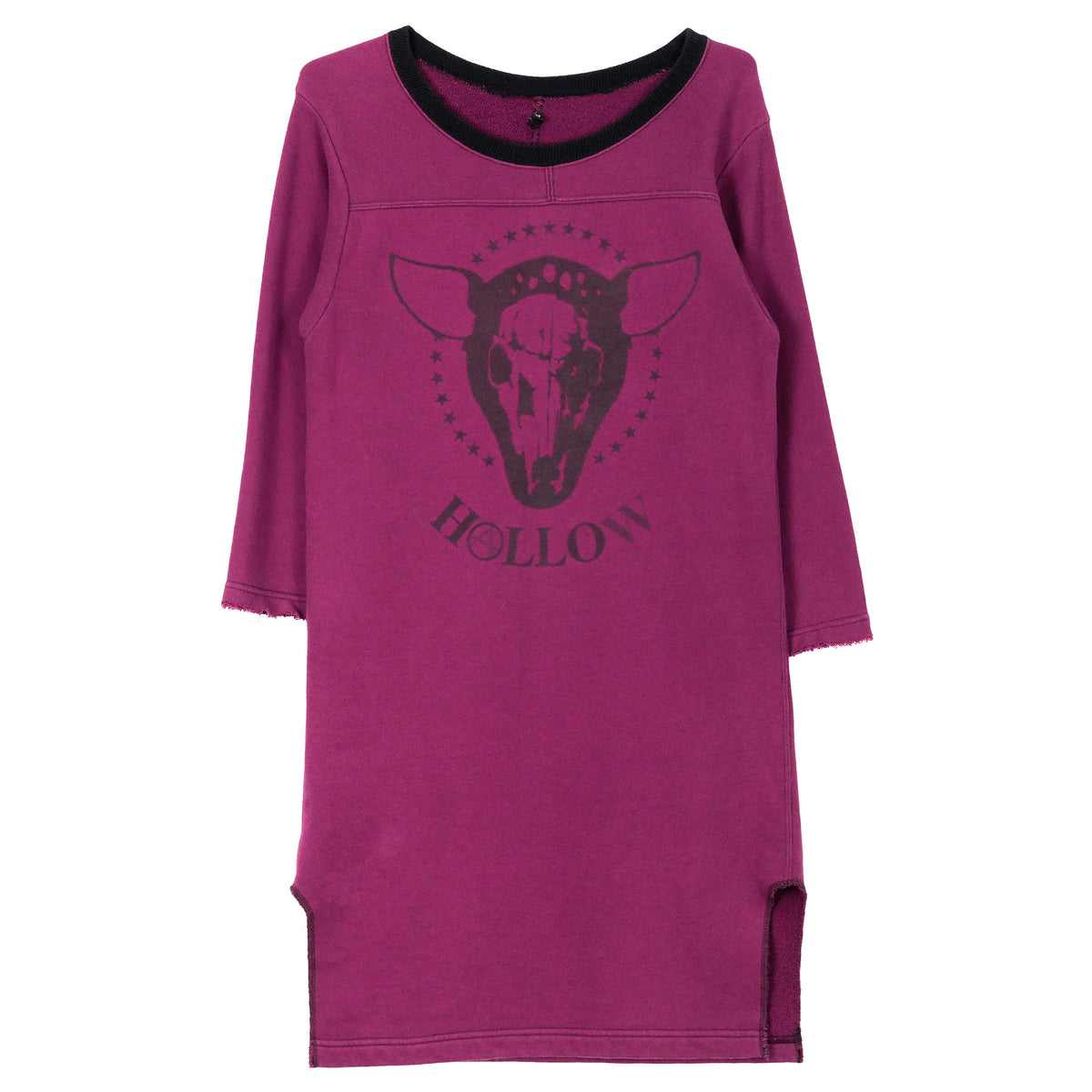 SWEATSHIRT DRESS / PURPLE