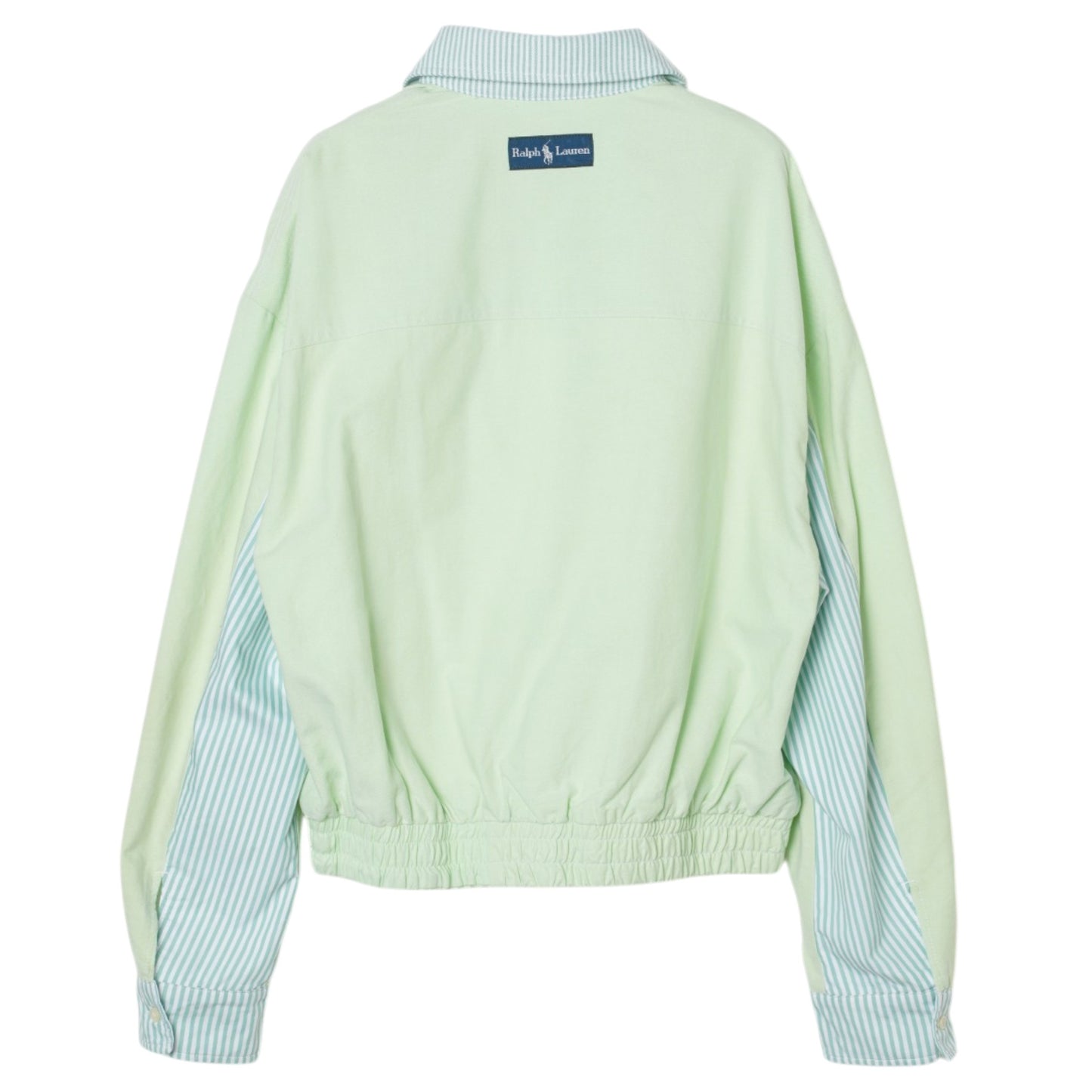 LACE-TRIMMED HARRINGTON JACKET / GREEN