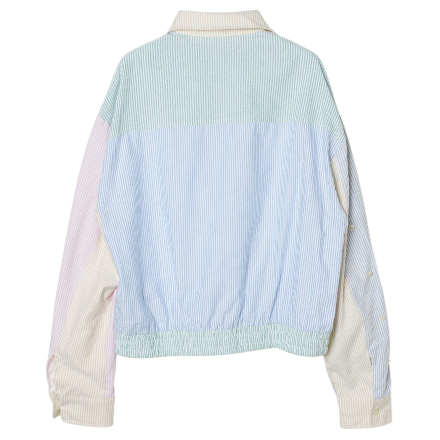 COLOR-BLOCK HARRINGTON JACKET / BLUE