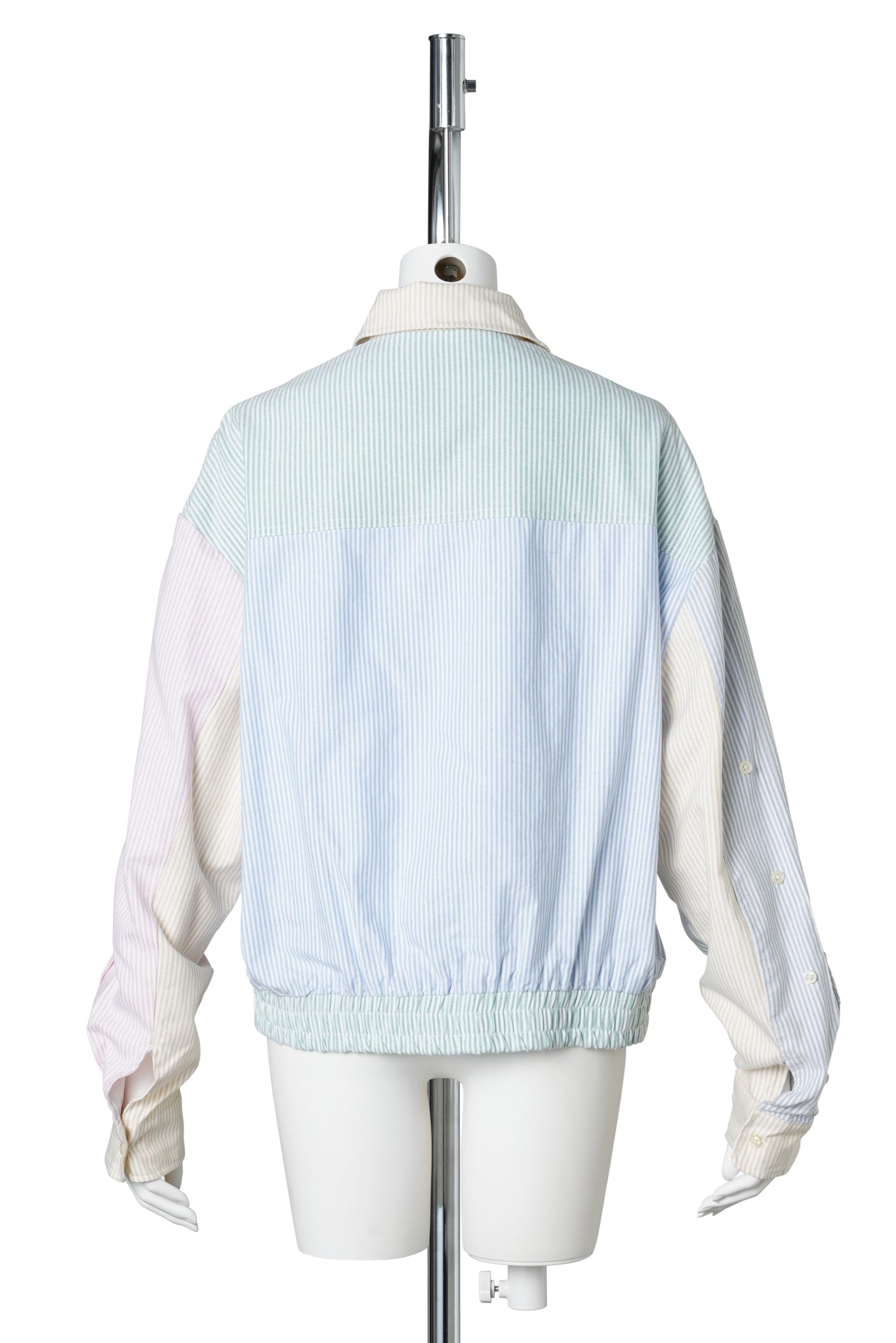 COLOR-BLOCK HARRINGTON JACKET / BLUE