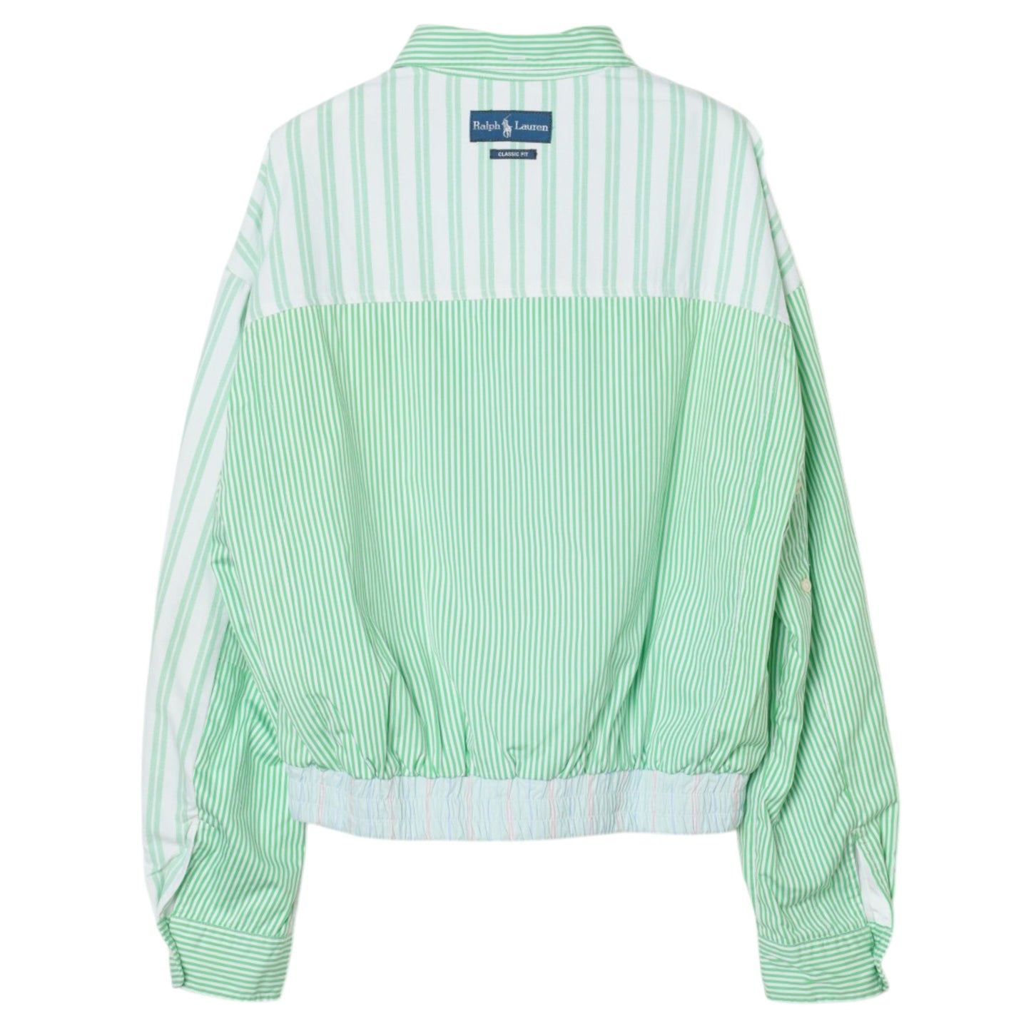 COLOR-BLOCK HARRINGTON JACKET / GREEN