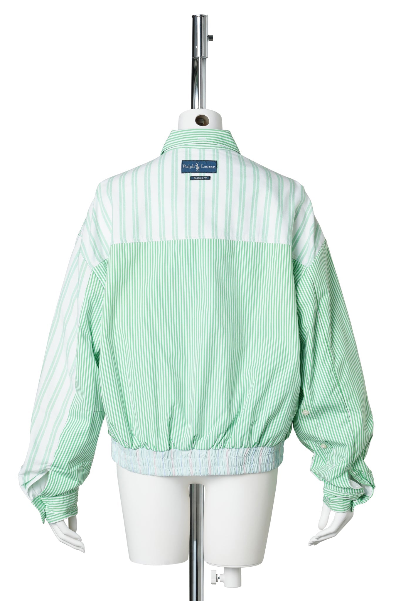 COLOR-BLOCK HARRINGTON JACKET / GREEN