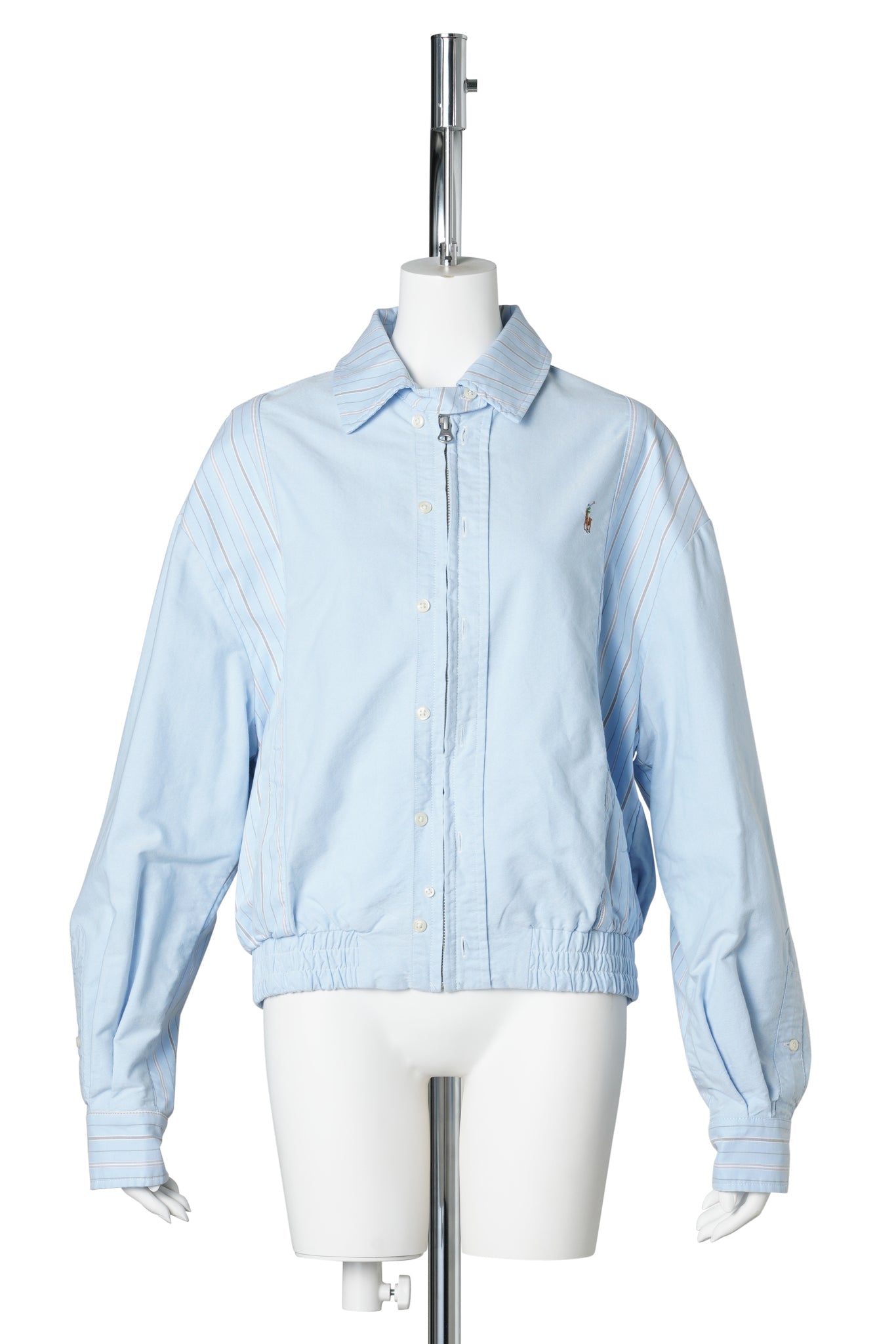 CENTER-SEAM HARRINGTON JACKET / BLUE