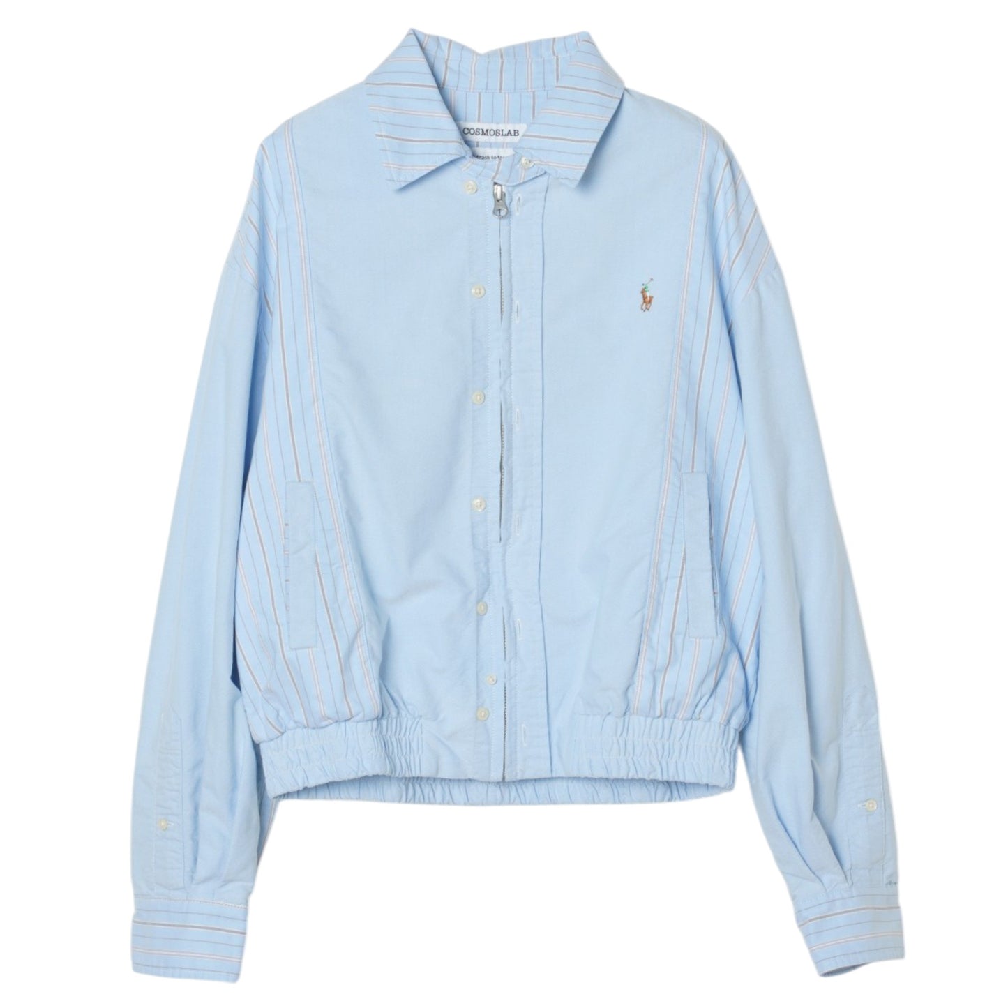 CENTER-SEAM HARRINGTON JACKET / BLUE