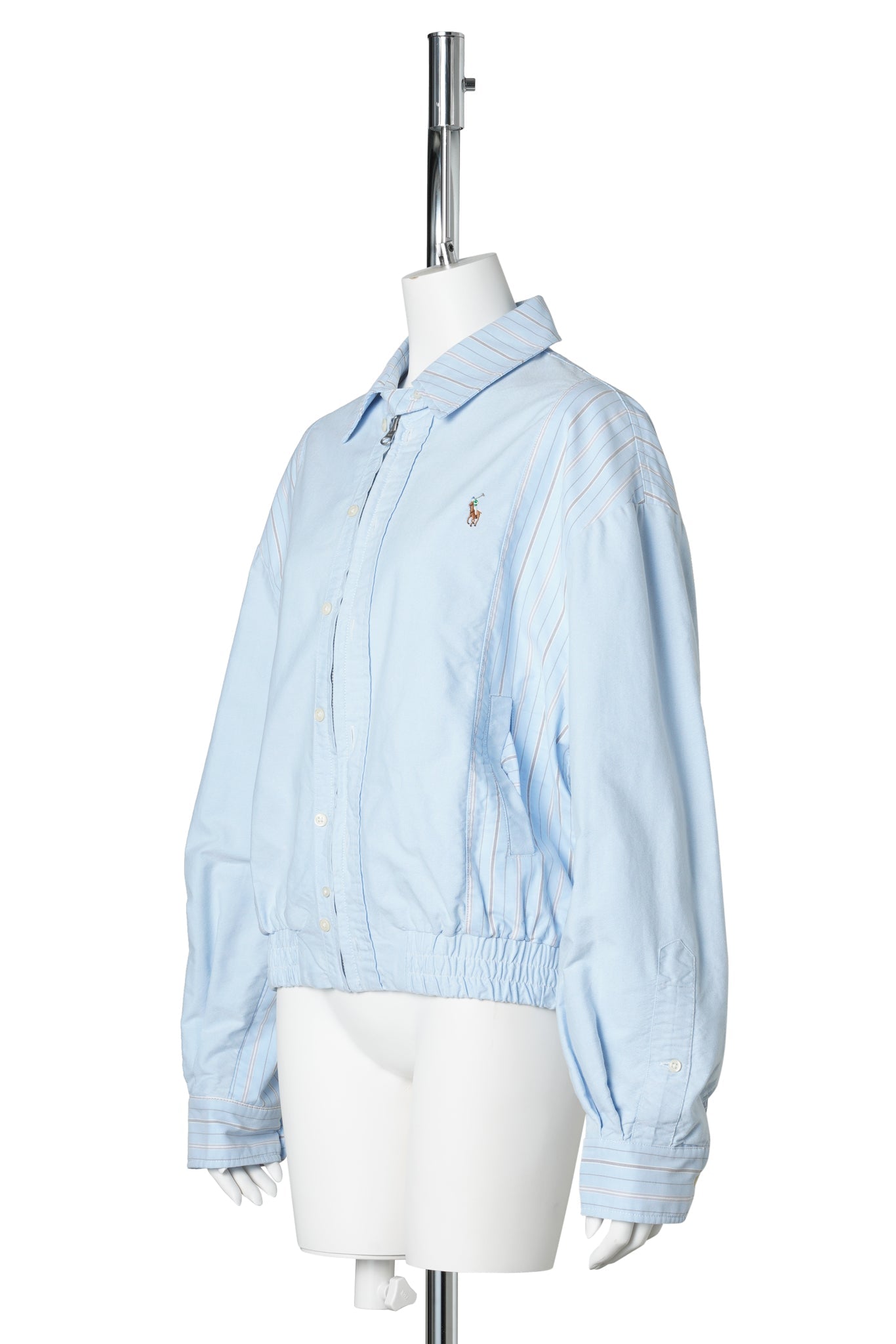 CENTER-SEAM HARRINGTON JACKET / BLUE
