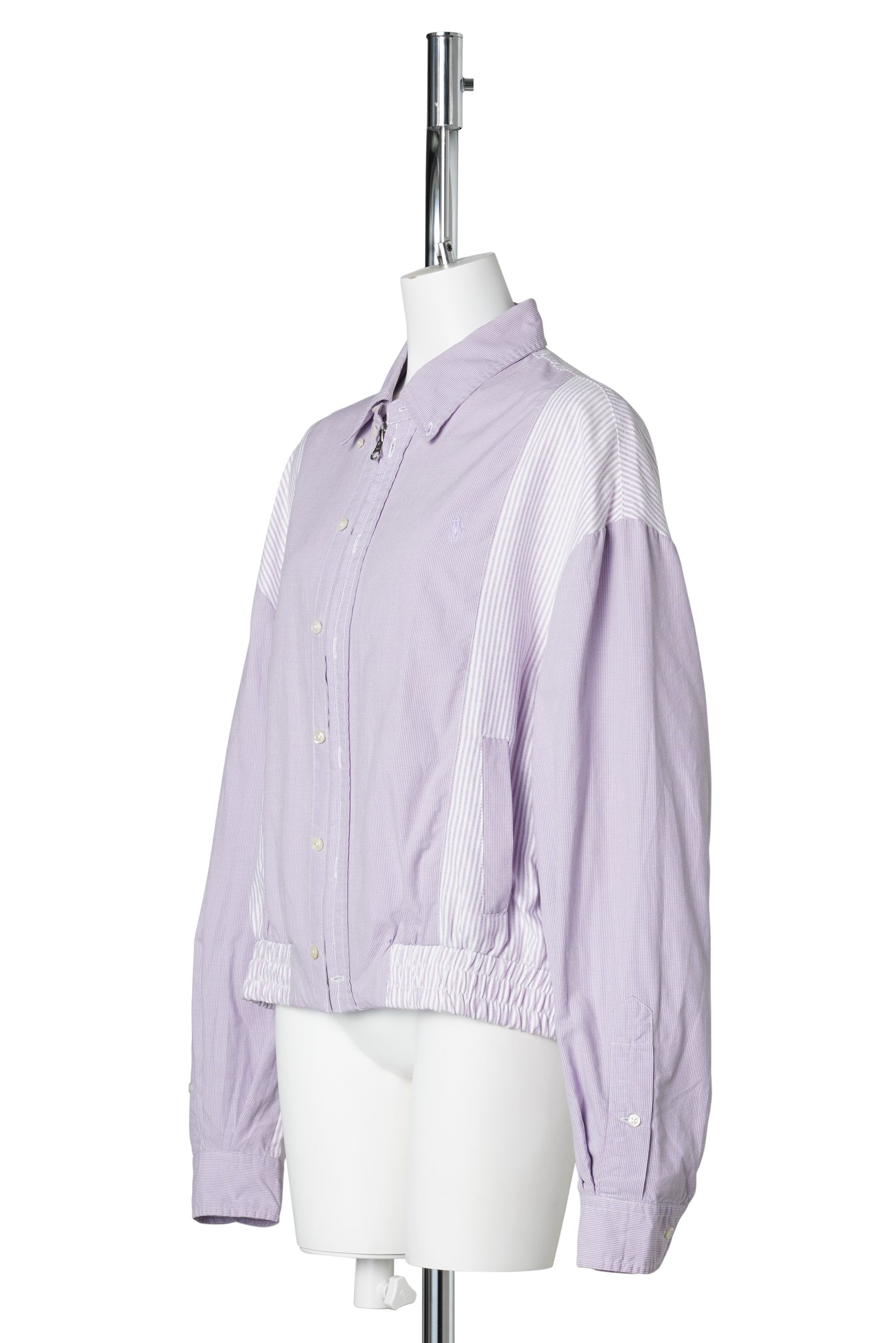 CENTER-SEAM HARRINGTON JACKET / PINK/PURPLE