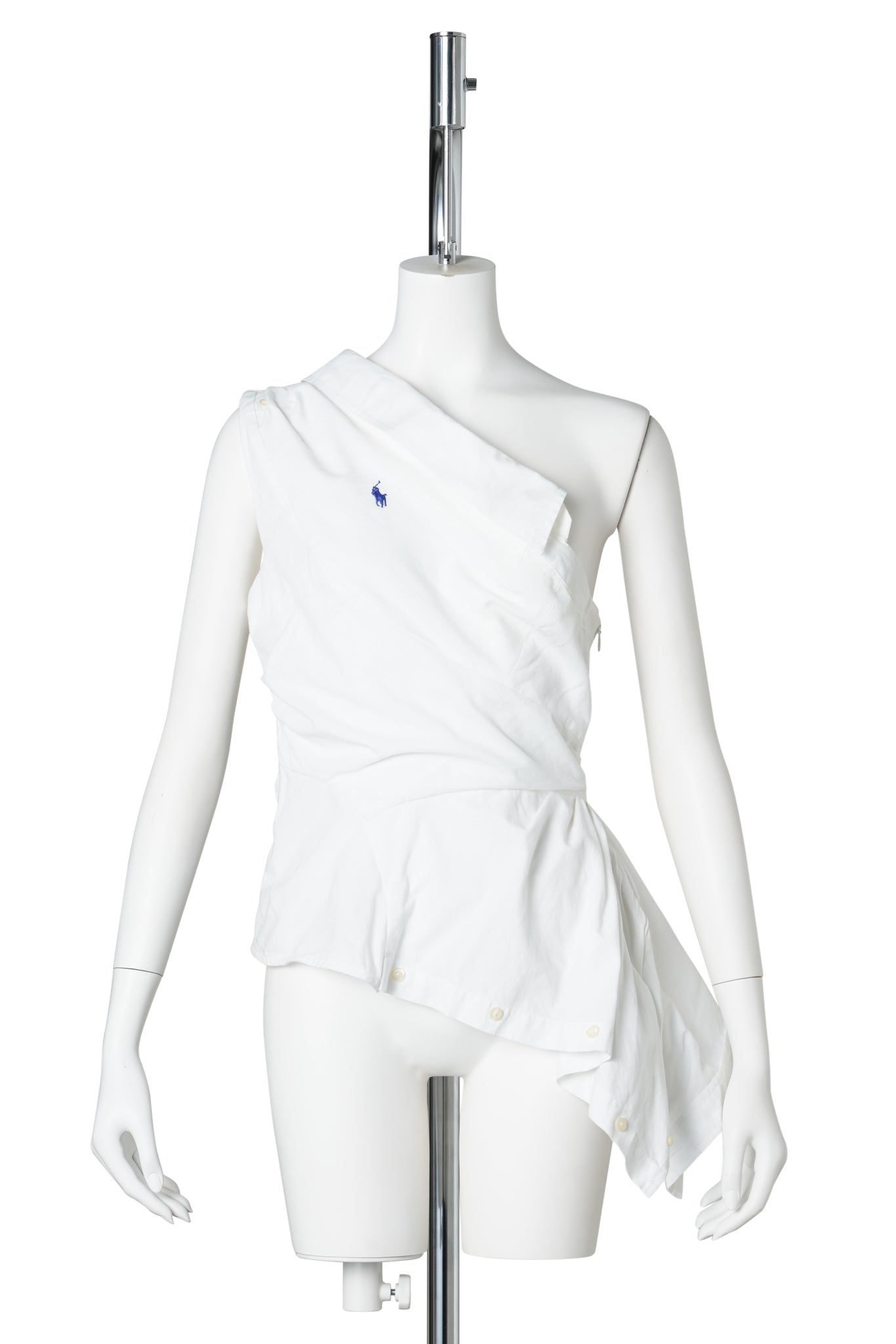 ONE-SHOULDER TOP / WHITE