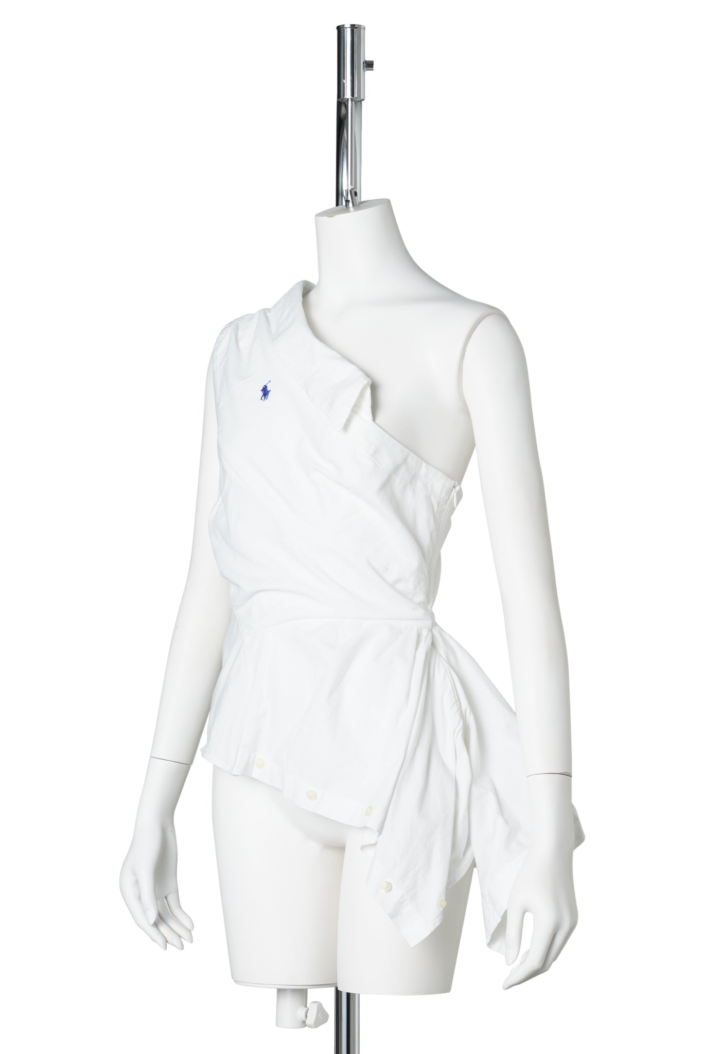 ONE-SHOULDER TOP / WHITE