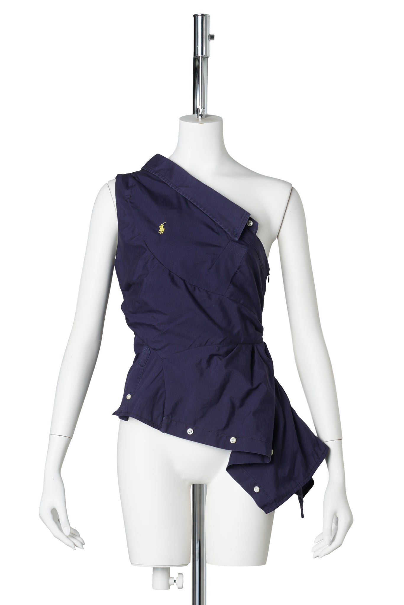 ONE-SHOULDER TOP / BLUE
