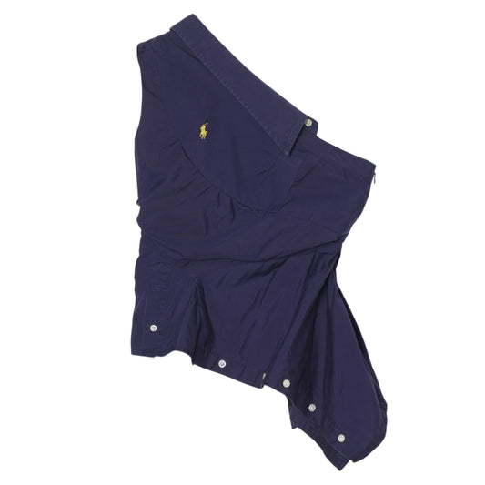 ONE-SHOULDER TOP / BLUE