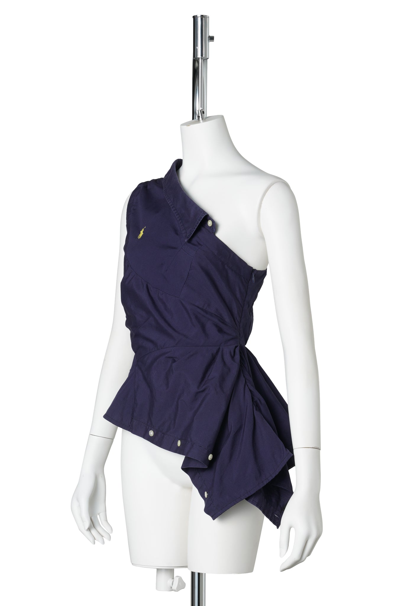 ONE-SHOULDER TOP / BLUE