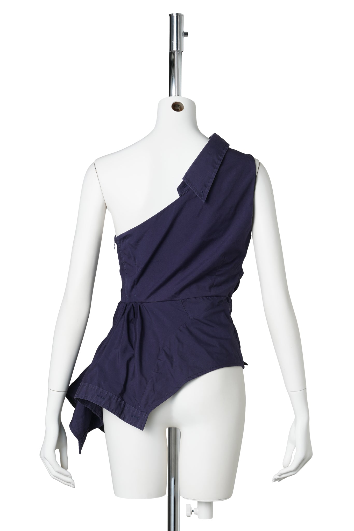 ONE-SHOULDER TOP / BLUE