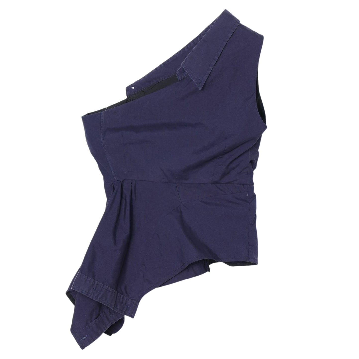 ONE-SHOULDER TOP / BLUE