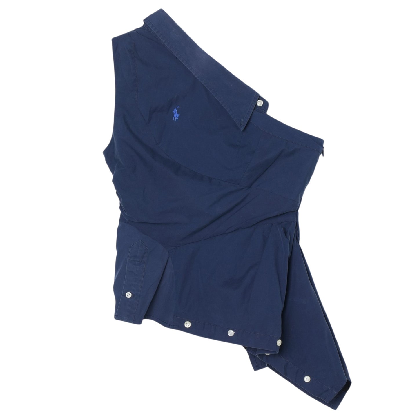ONE-SHOULDER TOP / BLUE
