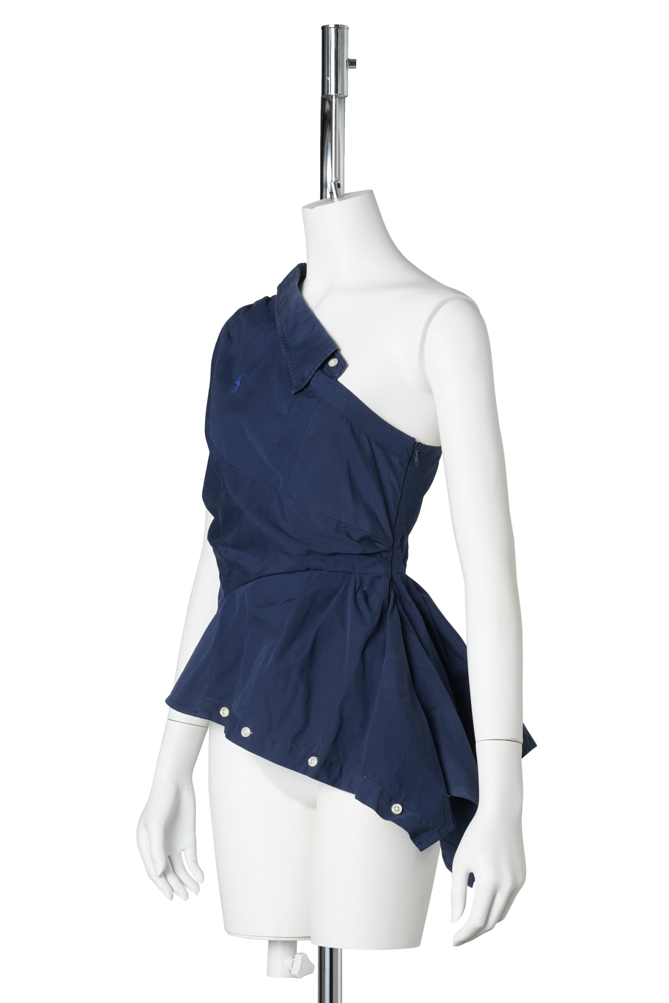 ONE-SHOULDER TOP / BLUE