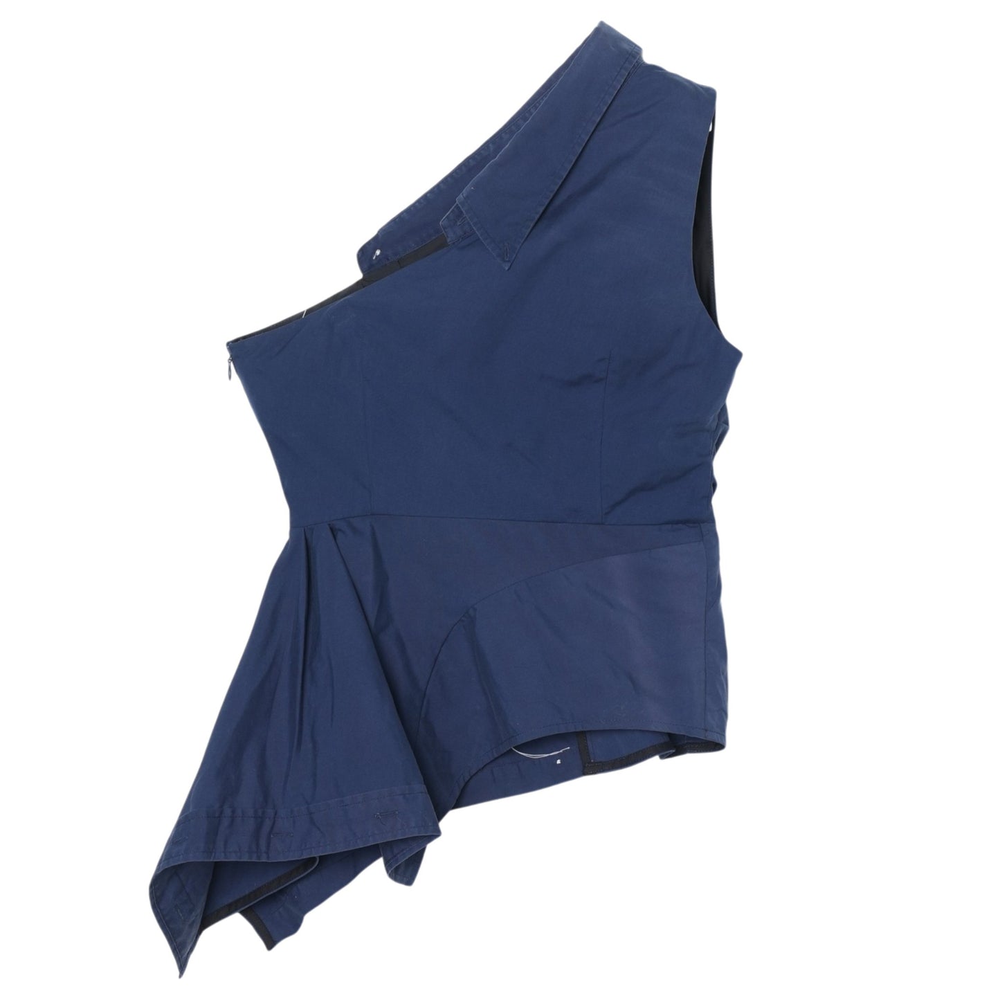 ONE-SHOULDER TOP / BLUE