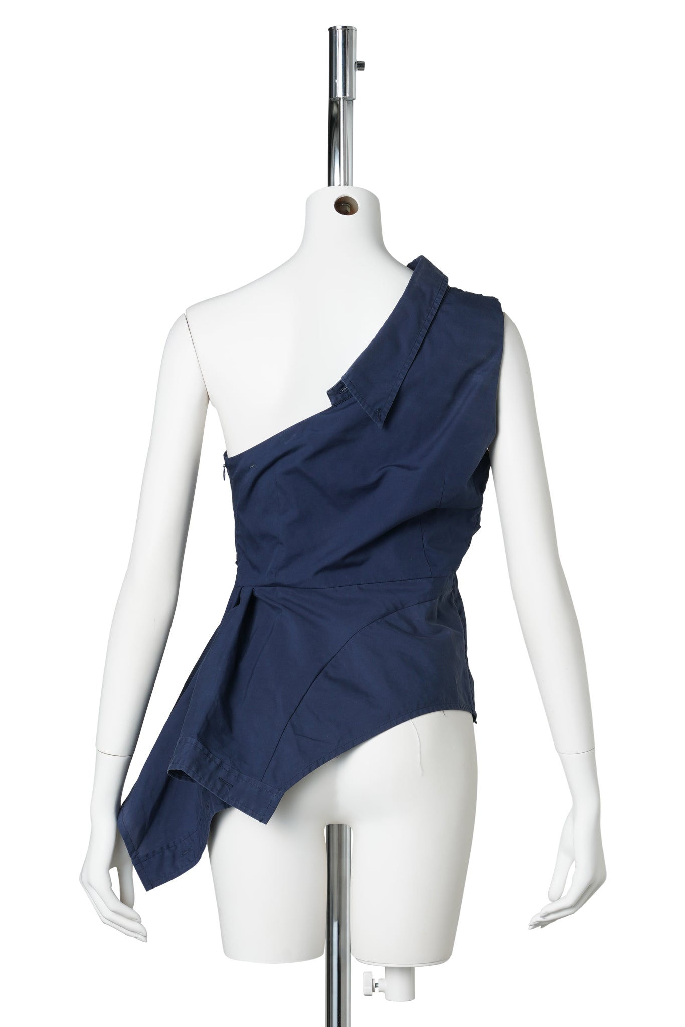 ONE-SHOULDER TOP / BLUE