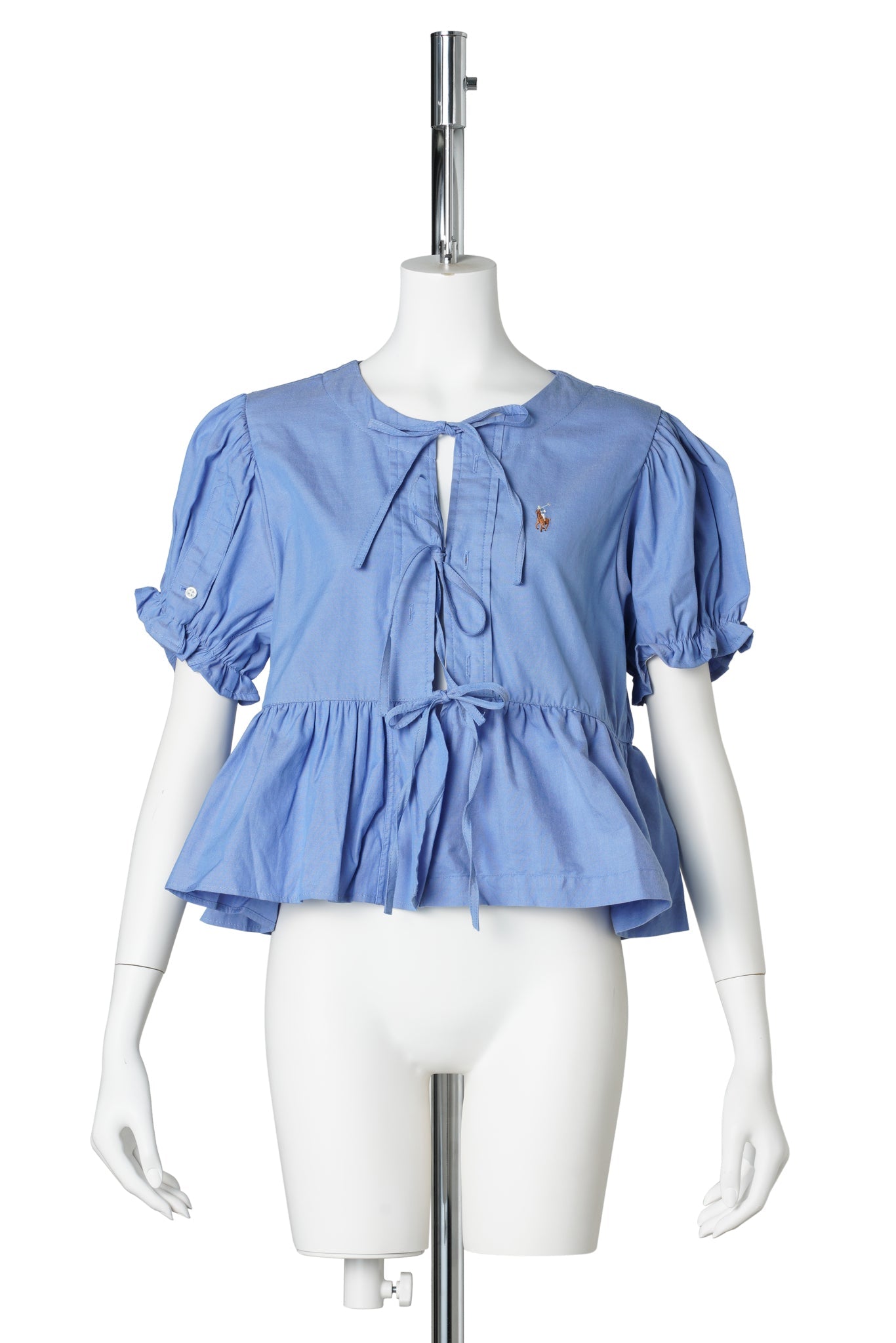 PUFF-SLEEVE TOP / BLUE