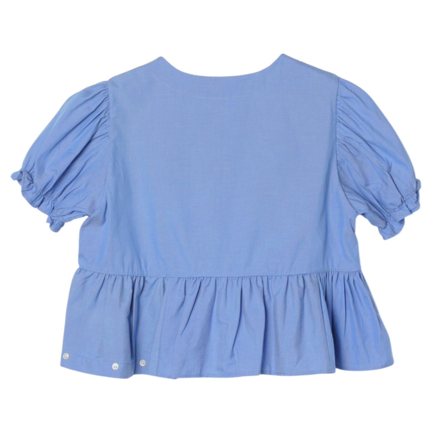 PUFF-SLEEVE TOP / BLUE