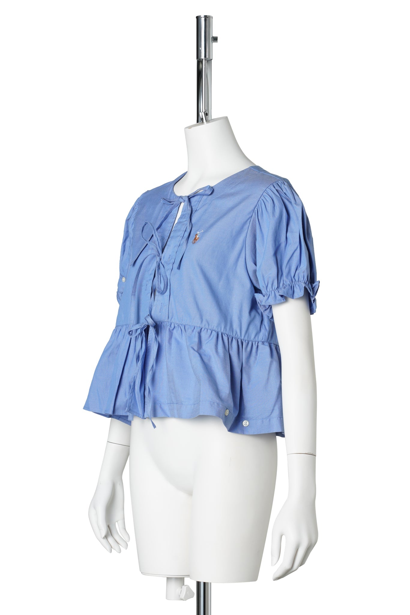 PUFF-SLEEVE TOP / BLUE