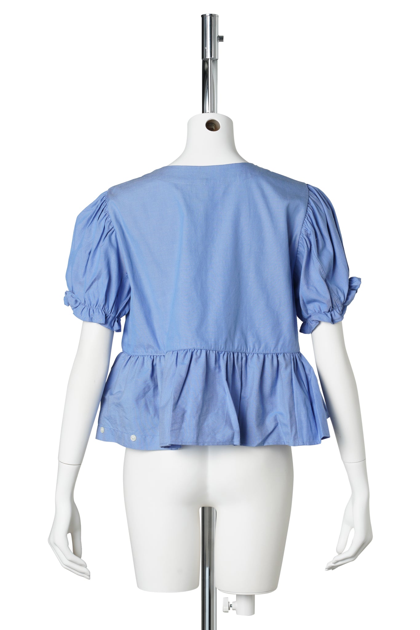 PUFF-SLEEVE TOP / BLUE