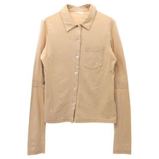 SLIT ELBOW SHIRT / BEIGE