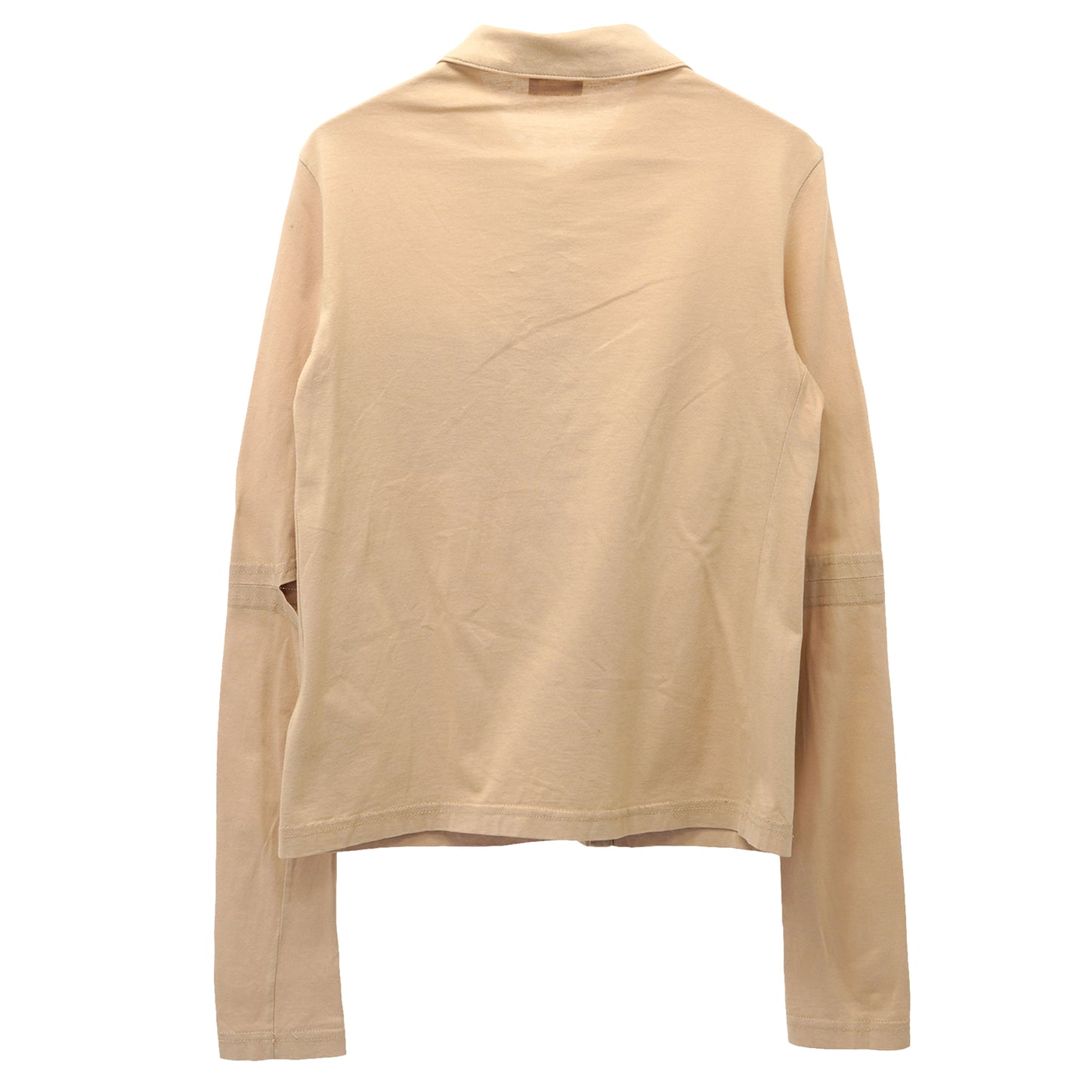 SLIT ELBOW SHIRT / BEIGE