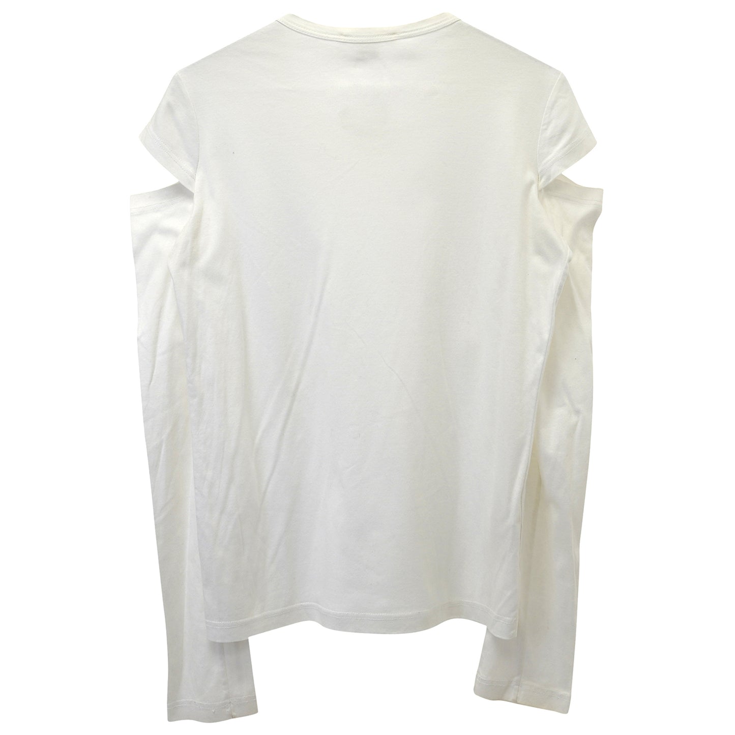 SLIT LONG SLEEVE TOP / WHITE