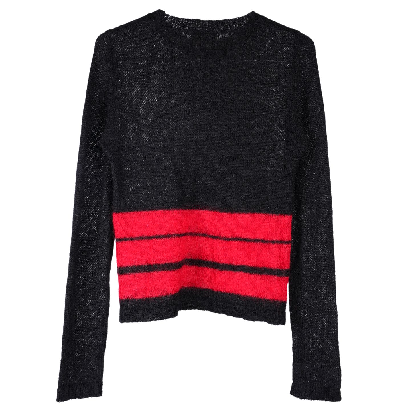 STRIPE SWEATER / BLACK&RED