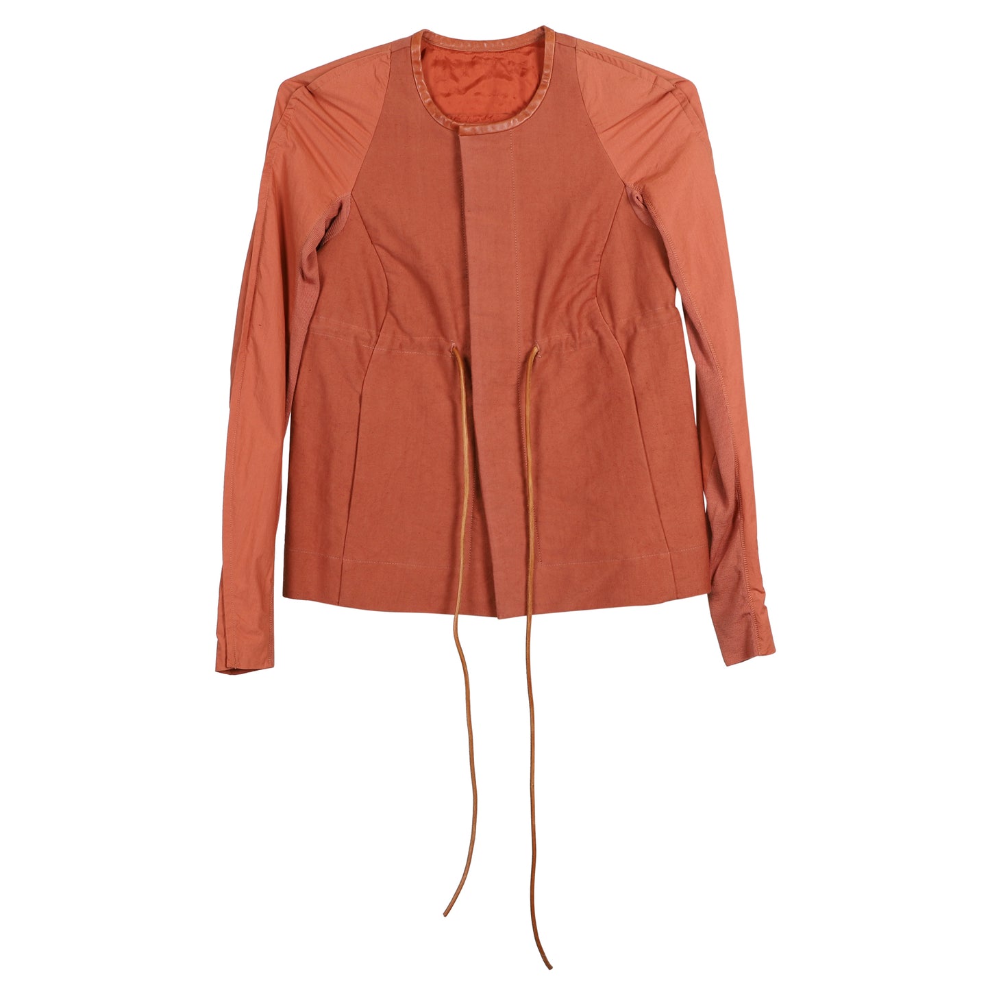 COLLARLESS JACKET / ORANGE