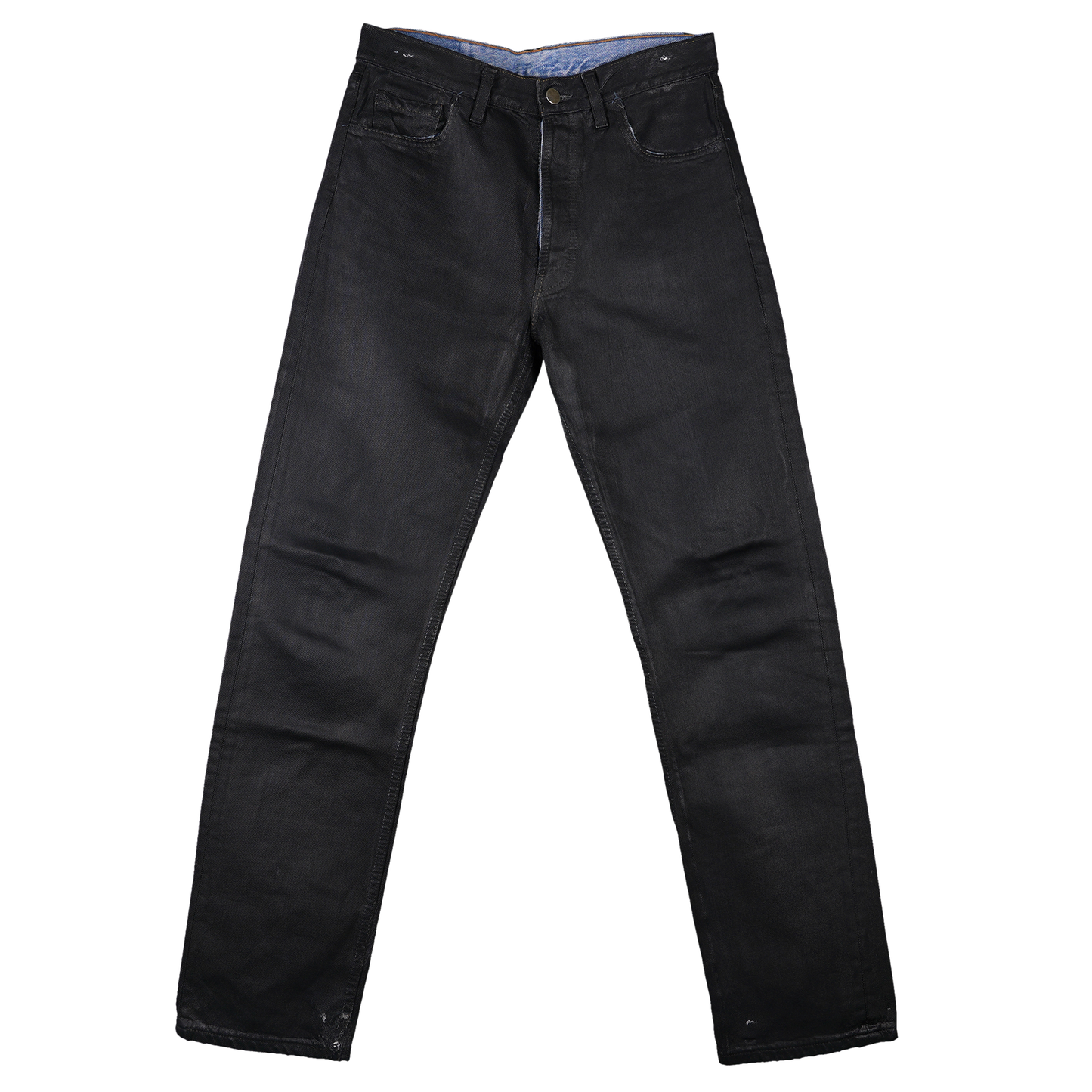 ARTISANAL PAINT DENIM PANTS / BLACK