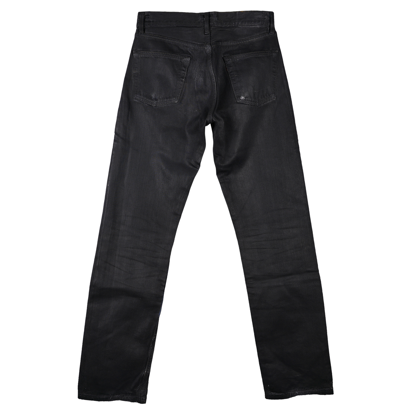 ARTISANAL PAINT DENIM PANTS / BLACK