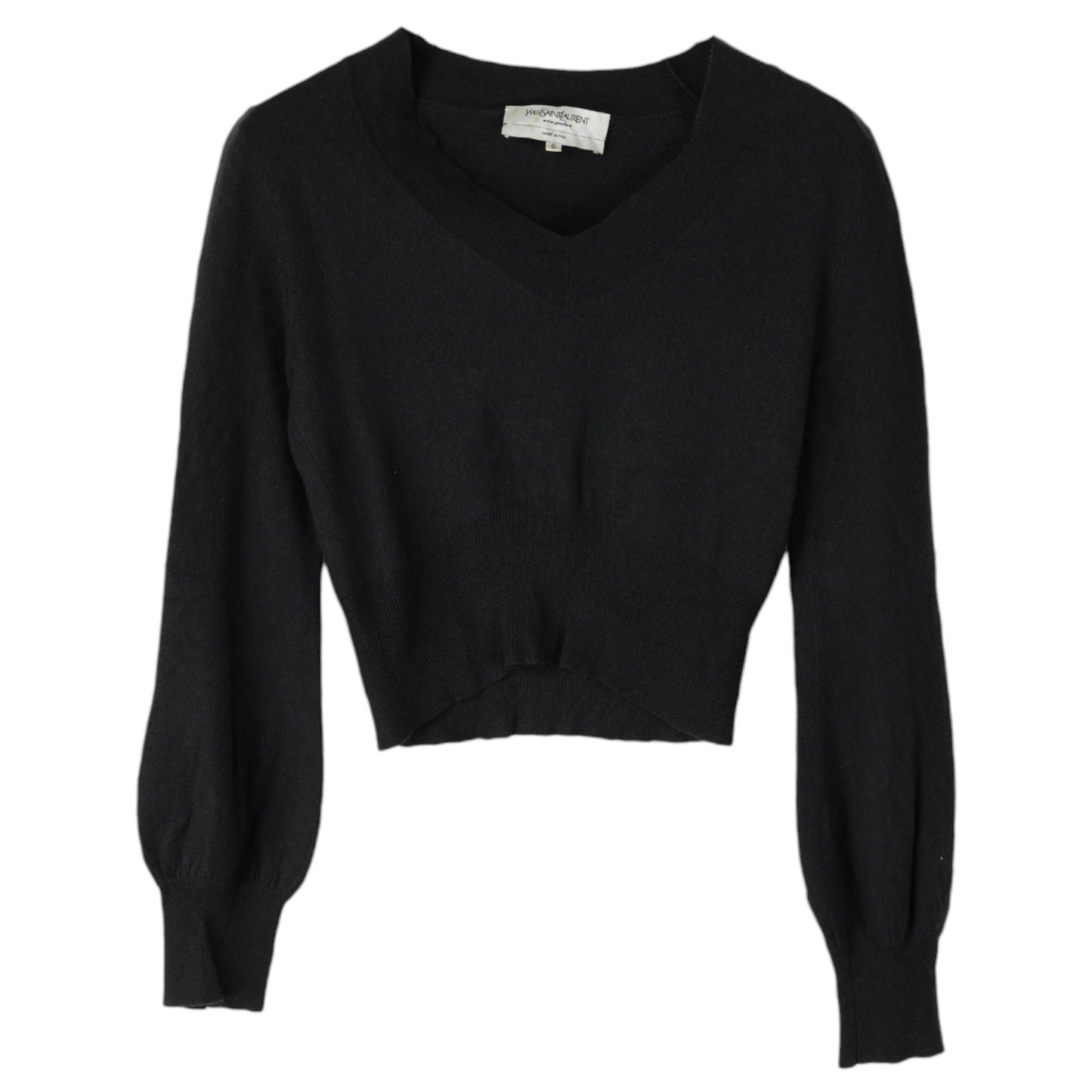 CROPPED SWEATER / BLACK