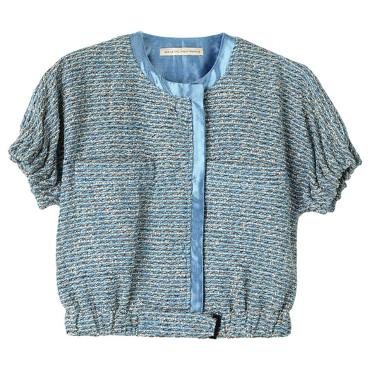 SHORT SLEEVE JACKET / BLUE