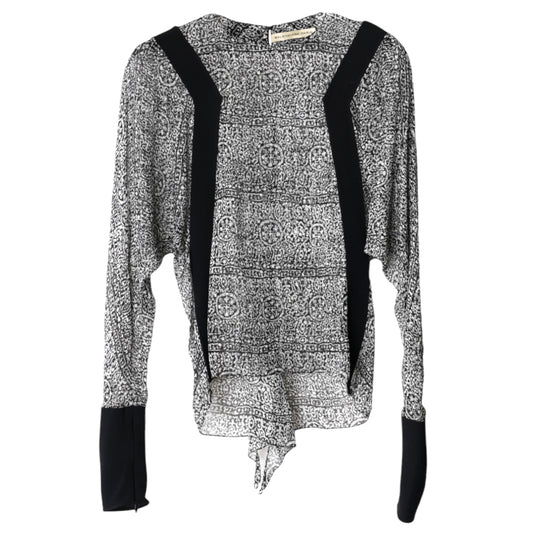 LONG SLEEVE TOP / BLACK&WHITE