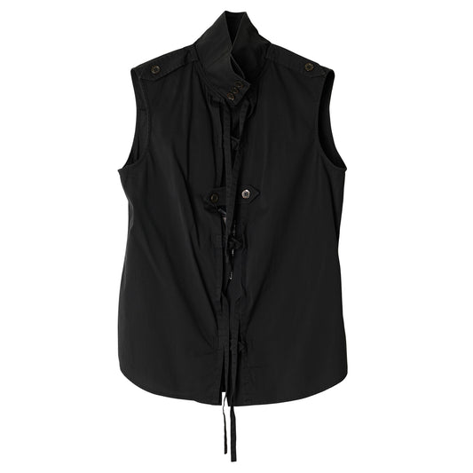 SLEEVELESS SHIRT / BLACK