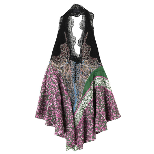 HALTER NECK PRINT TOP / MULTI