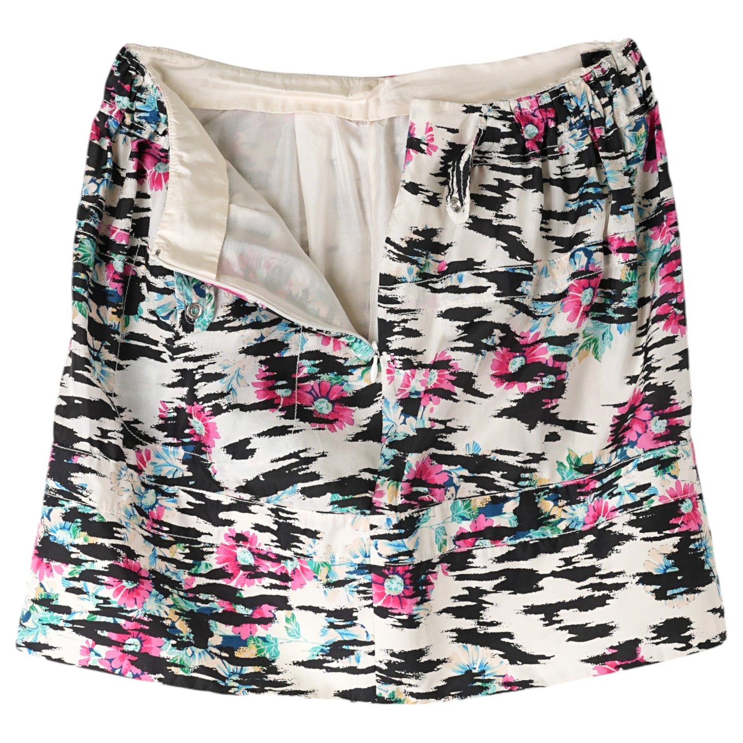 FLORAL PRINT SKIRT / MULTI