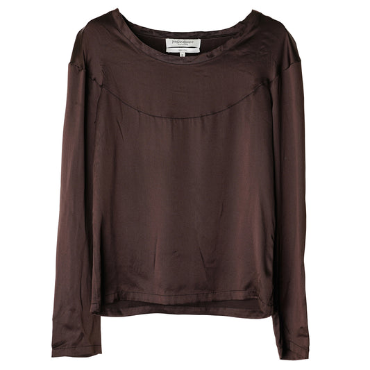LONG SLEEVE TOP / BROWN
