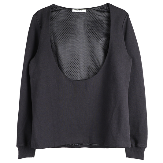 U-NECK SWEATSHIRT / BLACK