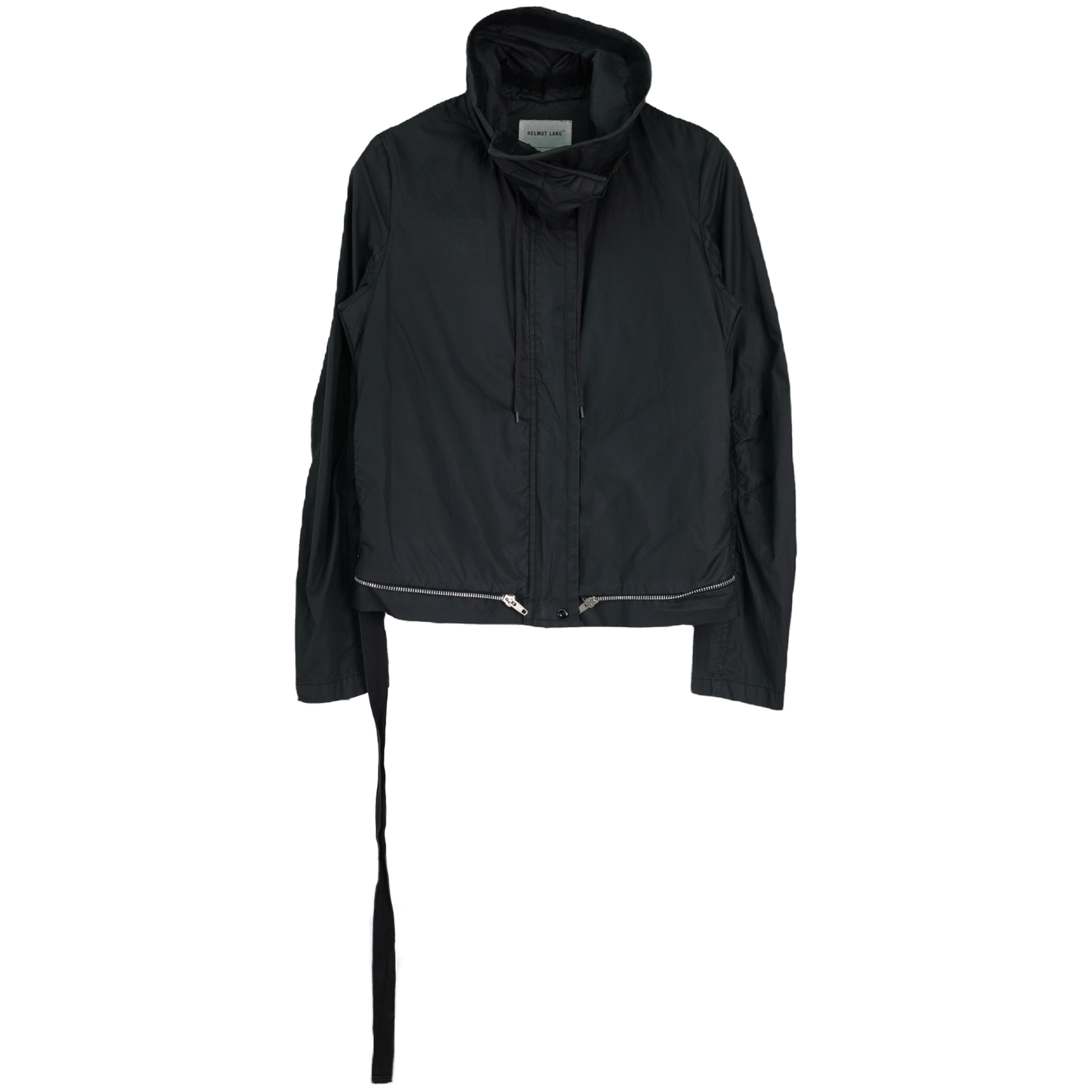 ZIPPERED MILITARY BLOUSON / BLACK