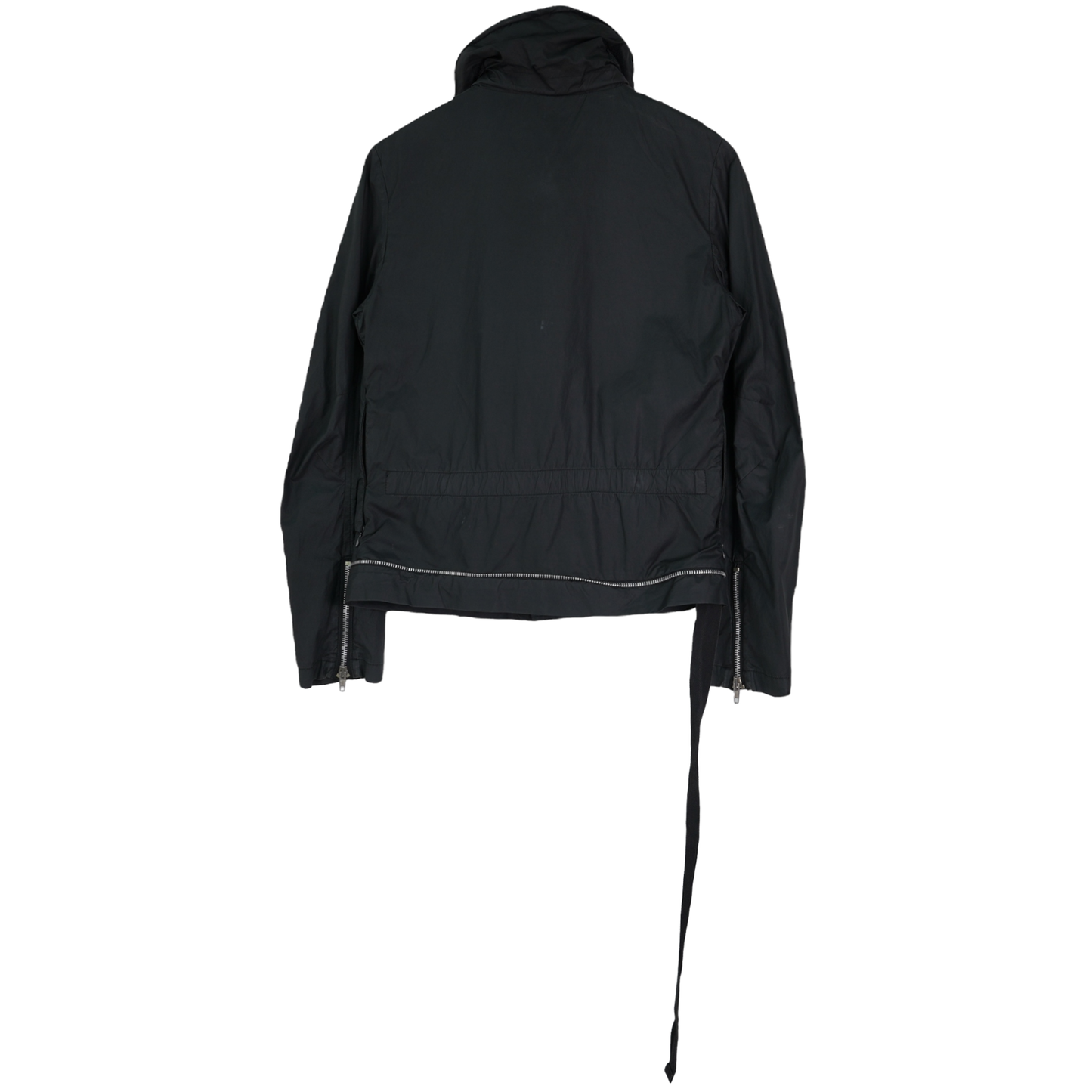 ZIPPERED MILITARY BLOUSON / BLACK