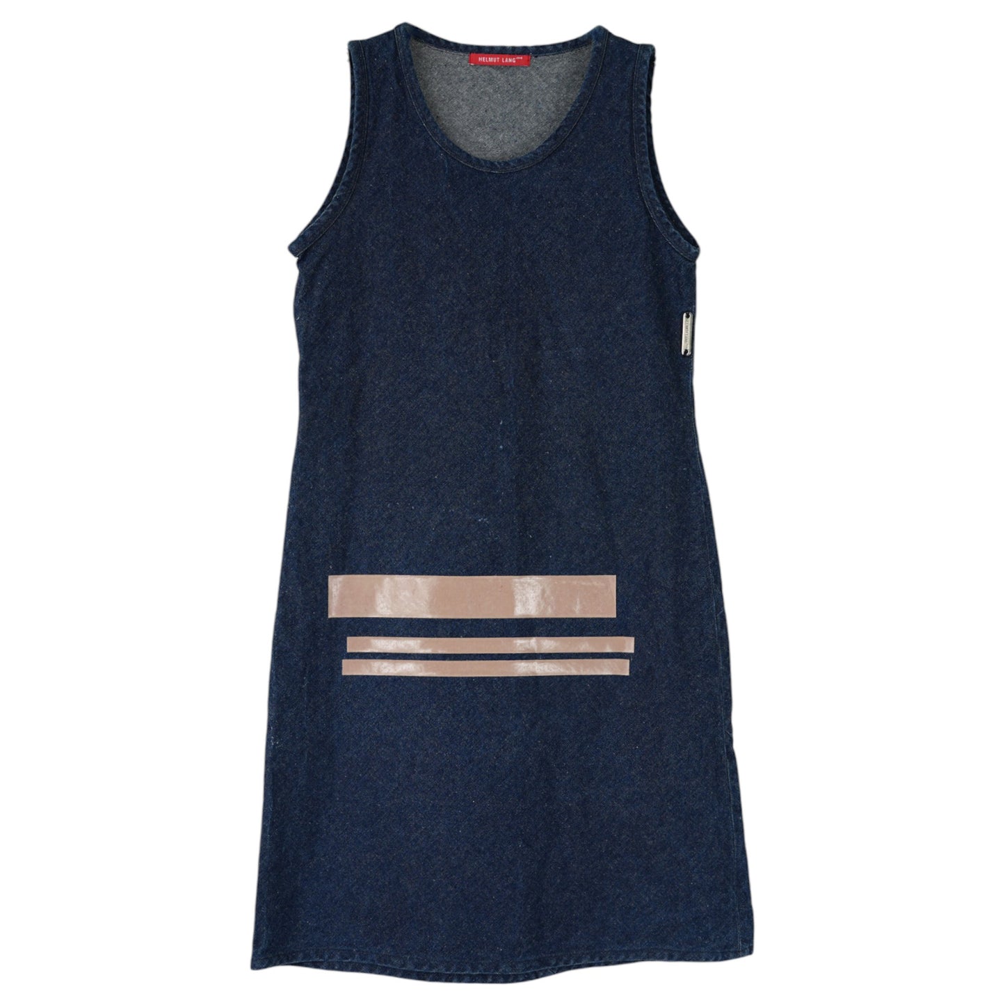 DENIM SLEEVELESS DRESS / INDIGO